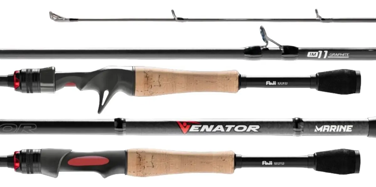 Vara Marine Sports Venator VNT-C601MF 1,83m 12-17lb Inteiriça Para Carretilha Preta - Imagem 3