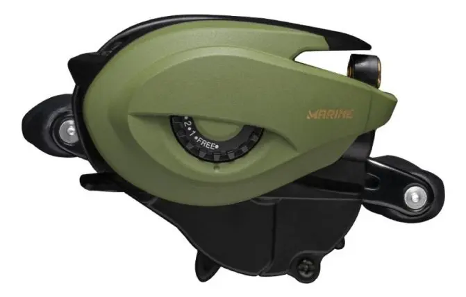 Carretilha Marine Sports Avenger 11000 Verde Manivela Esquerda - Imagem 2