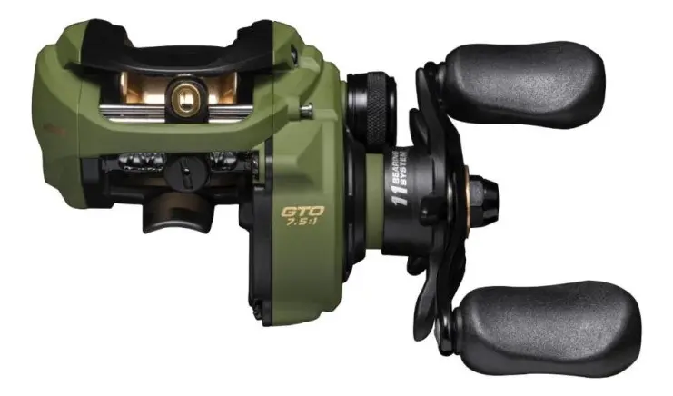 Carretilha Marine Sports Avenger 11000 Verde Manivela Esquerda - Imagem 3