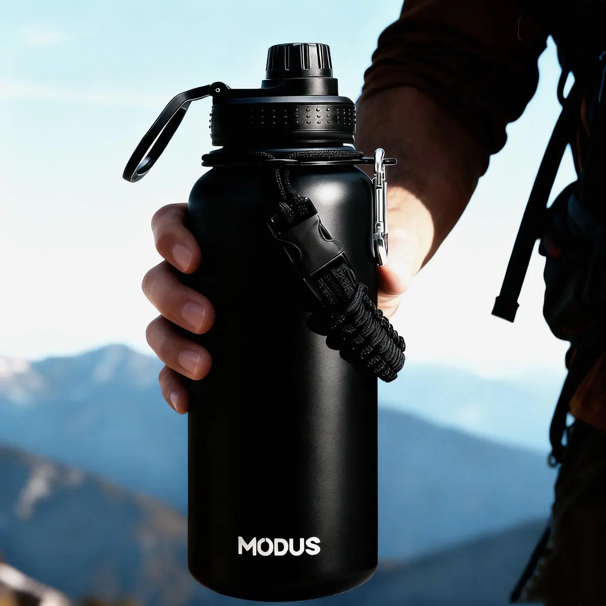 Modus Garrafa Térmica Inox 950ml Água Quente e Fria Preta - Imagem 8