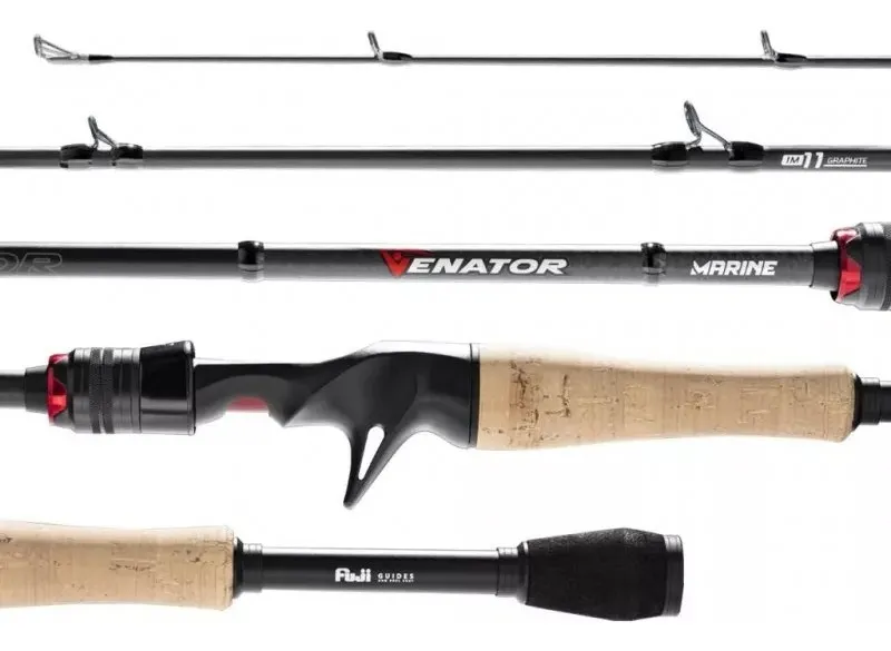 Vara Marine Sports Venator VNT-C601MF 1,83m 12-17lb Inteiriça Para Carretilha Preta